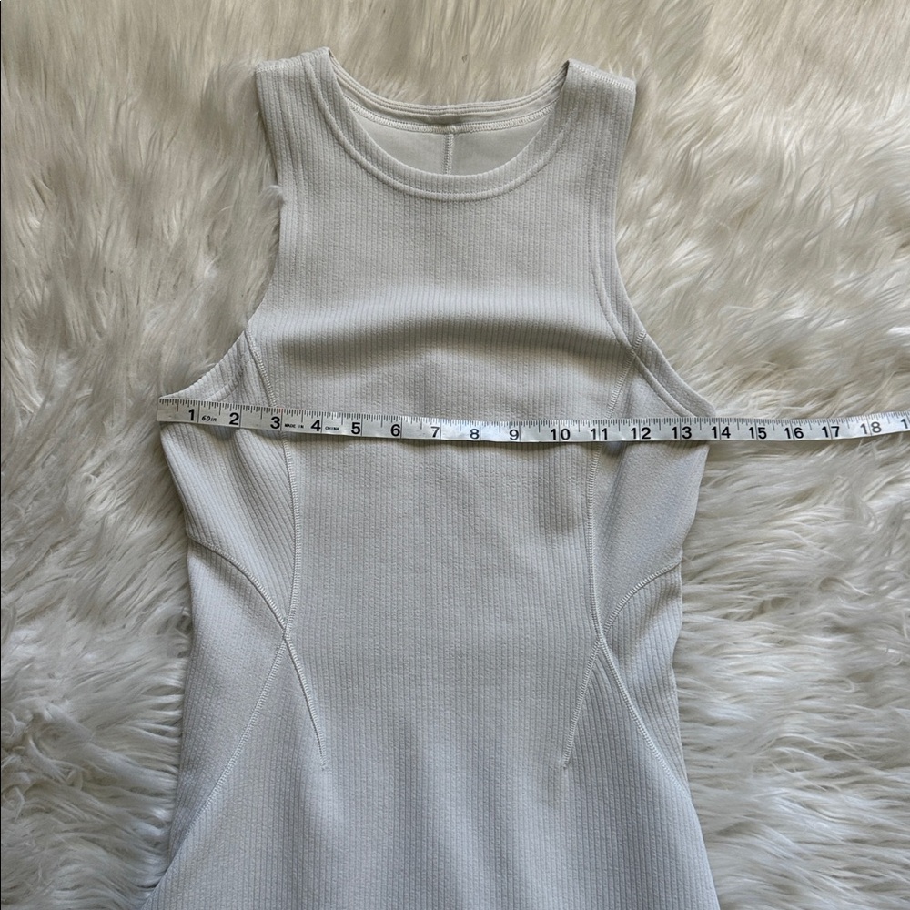 Lululemon Ribbed Softstreme Slim-Fit Tank Dress Size 4 - Picture 10 of 11